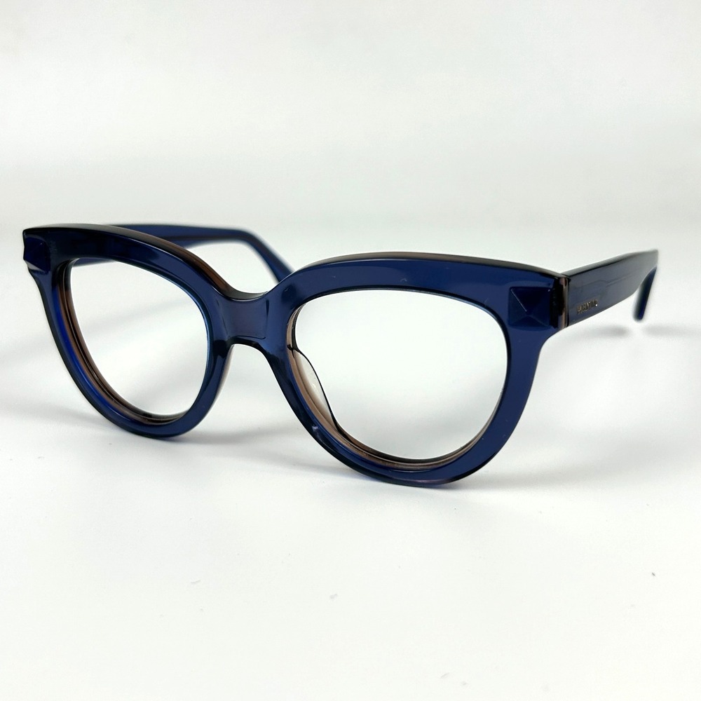 Valentino V722S 424 Womens Eyeglasses Frame Blue Plastic Full Rim 52-20-140 mm